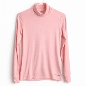 Hot Chillys Pink Turtleneck Base Layer Top Size Small Lightweight Thermal
